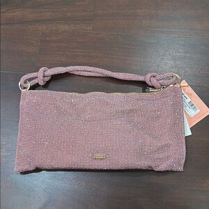 Cult Gaia pink Mesh Clutch